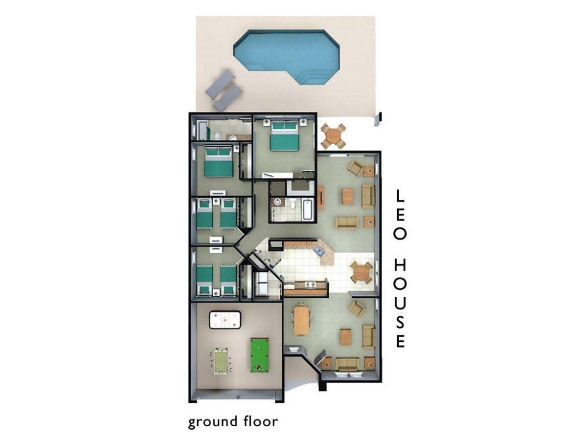 Spacious Villa With Private Pool - No Carpet - Disney Area Kissimmee Exterior photo